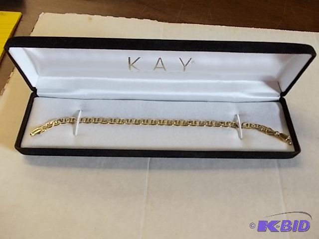 Gold Tone Bracelet (Marked 14K - Please Inspe...