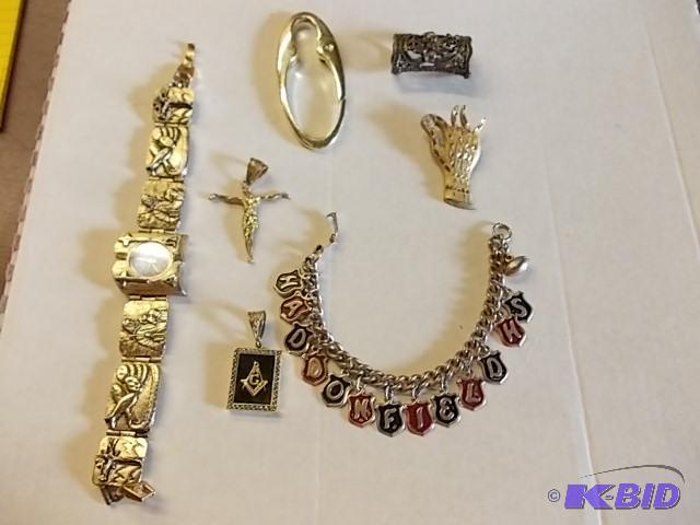 Masons Charm, Crucifix Charm, Vintage Haddon...