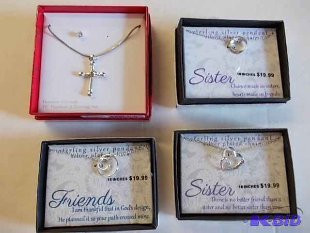 3-Sterling Silver Pendants, 1-Other&nbsp...