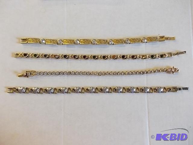 4-Assorted Bracelets (1-Marked 14K - Please I...
