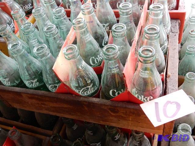 24 Vintage Glass Coke Bottles.. Imprinted Cok...
