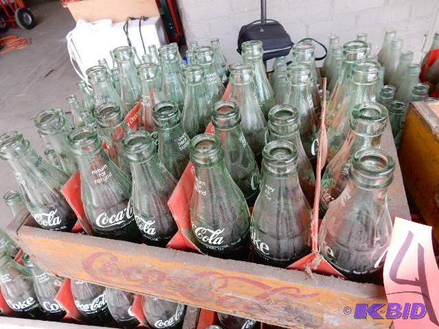24 Vintage Glass Coke Bottles.. Imprinted Cok...