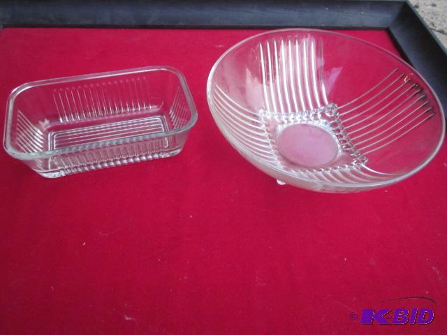 Two pieces of Manhattan glass....