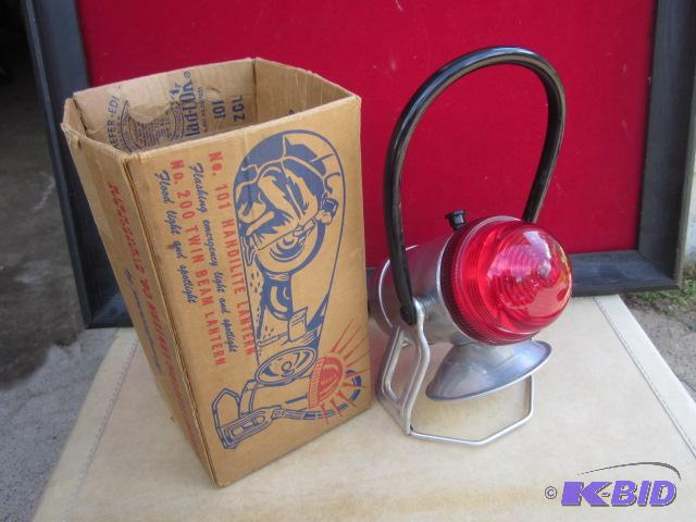 Ecolite lantern, aluminum (2) light, in box, ...