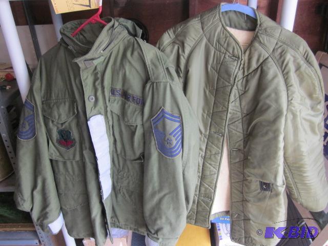 &nbspAir Force Issued double lined jacked, p...
