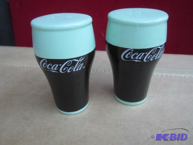 Pair of Coca Cola salt and pepper shakers....
