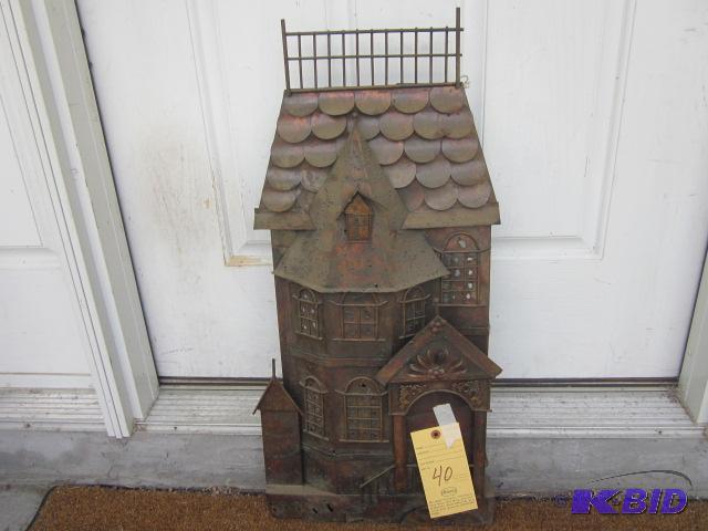 Vintage decorative copper metal art, 15 inche...