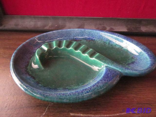 Large blue and green glazed Royal Haeger #153...