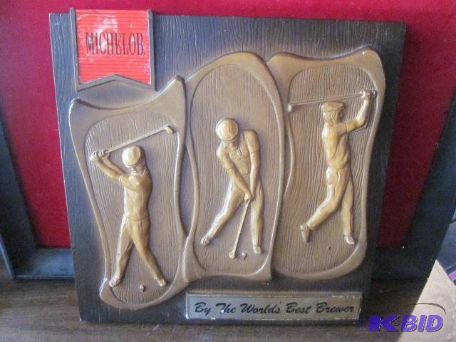 Michelob fiberglass mold beer sign, vintage m...