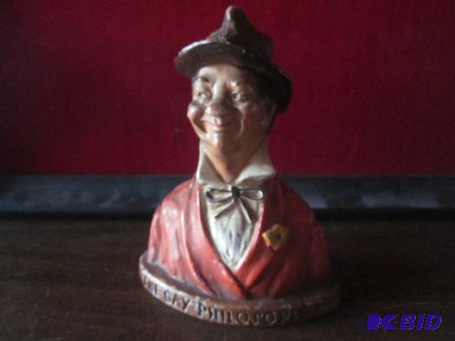 Vintage cast metal &quotThe Gay Philosopher&...