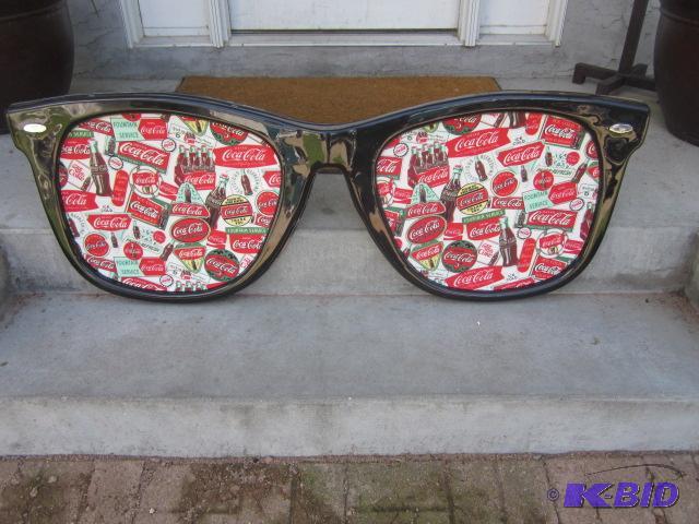 4 foot x 19 inches plastic sun glasses inlaye...