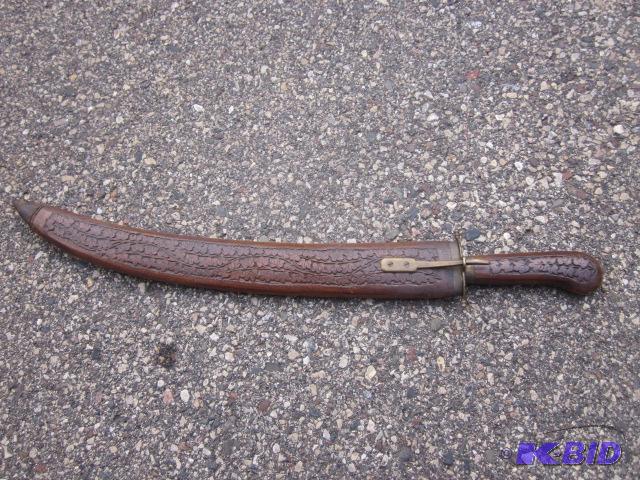 25 inch wooden sheath and handle hand carved ...