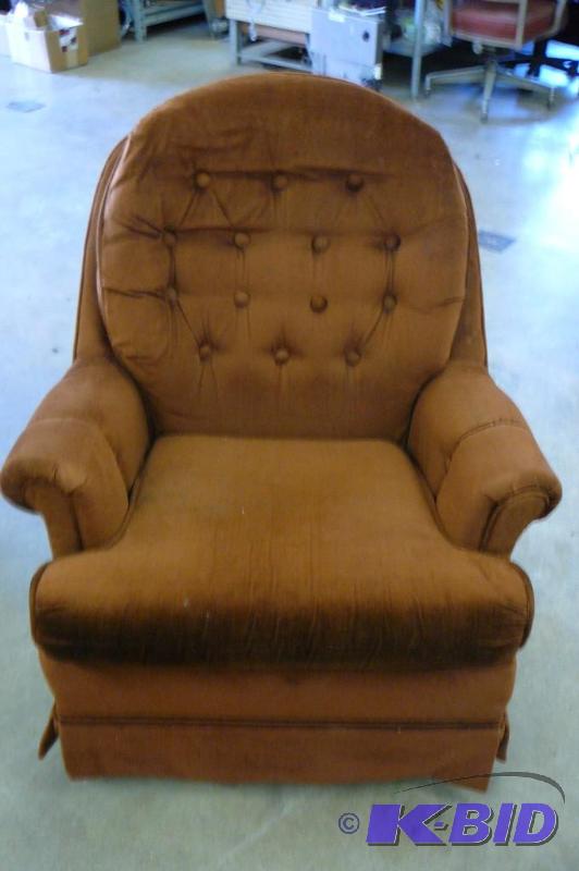 Cloth swivel rocking chair made by Kay chair ...