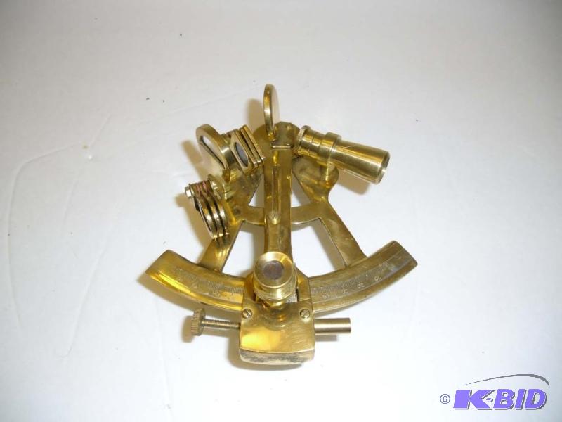 lot 20014 image: Brass Ship style Sextant