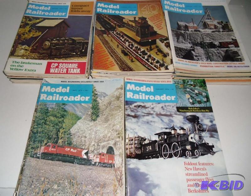 lot 20021 image: 1970s Lot of Model Railroader Magazines