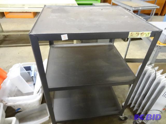lot 119 image: Meal AV Cart On Wheels 29 x 26 x 42...