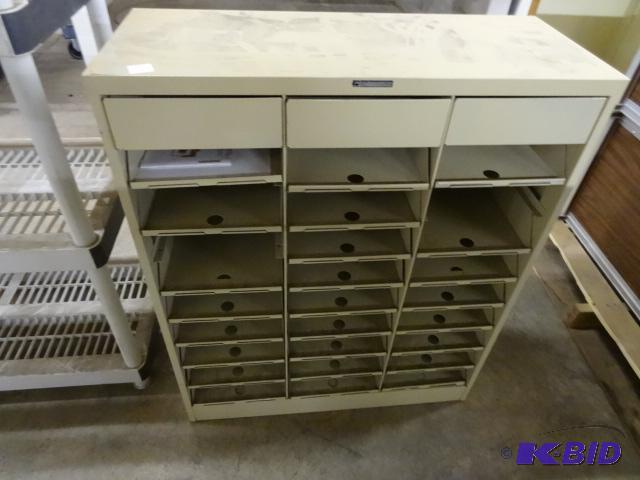 lot 125 image: Metal File Sorter Cabinet 30 x 12 x 37...