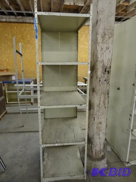 lot 140 image: Metal Shelf Unit 24 x 30 x 87...
