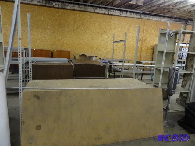 lot 142 image: Slide N Lock Shelving Unit, 2 Shelves, 96 x 3...