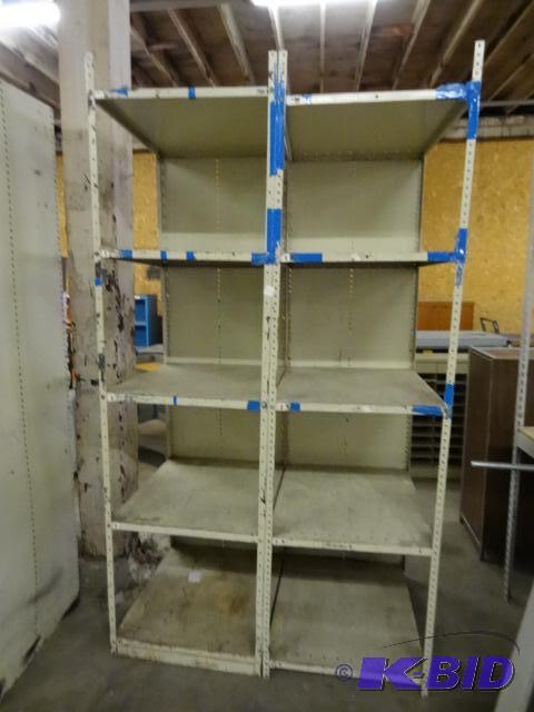 lot 146 image: Metal Shelving Unit 48 x 30 x 87...