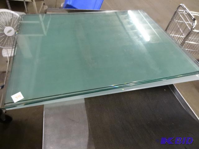 lot 156 image: 6 pc. Of Glass 2 are Frosted 25 x 31...