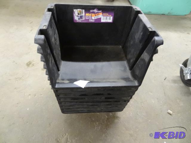 lot 157 image: 8 Stack Bins...