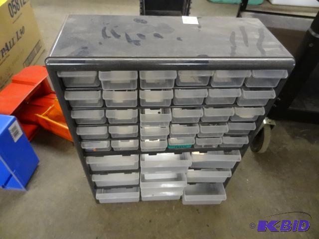 lot 158 image: 39 Drawer Hardware Bin...