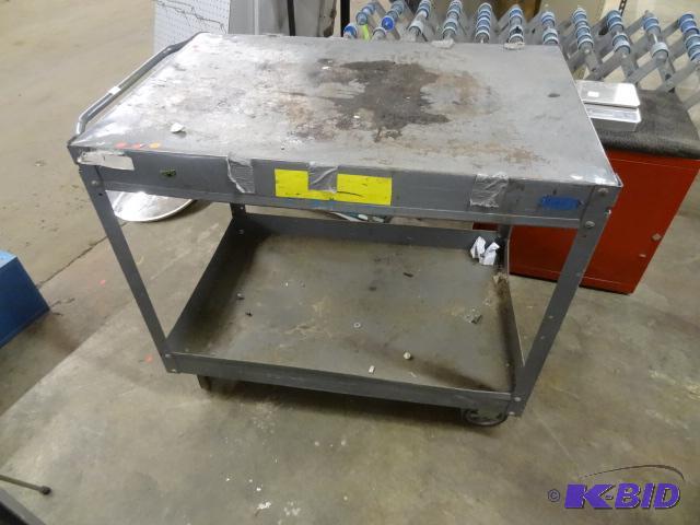 lot 172 image: Metal Shop Cart. 36 x 24 x 32...