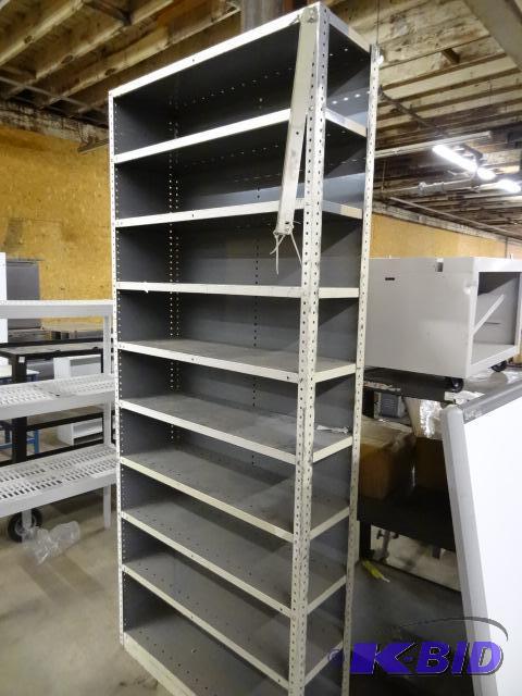 lot 184 image: Metal Shelf Unit 36 x 12 x 87...