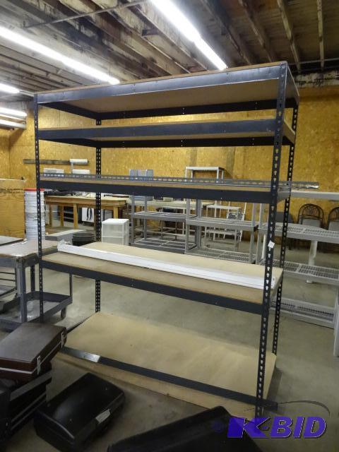 lot 185 image: Slide N Lock Shelving Unit. 72 x 30 x 84...