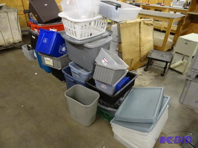 lot 196 image: large Assortment of Plastic Bins...