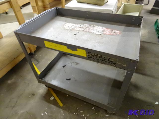lot 201 image: Metal Shop Cart. 24 x 36 x 32...