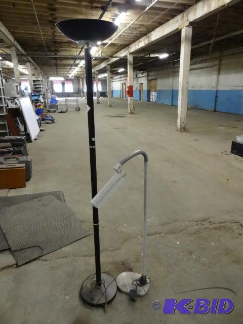 lot 204 image: Floor Lamp and Desk Lamp...