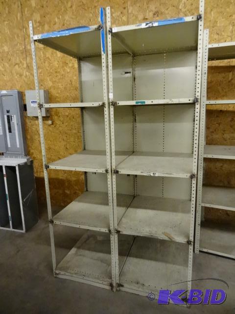 lot 48 image: Metal Shelving Unit 48 x 30 x 87...