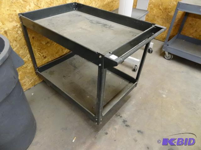 lot 5 image: Metal Shop Cart. 24 x 39 x 32...
