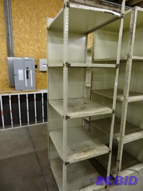 lot 53 image: Metal Shelving Unit 24 x 30 x 87...