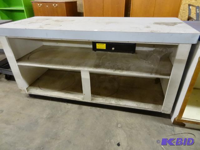 lot 61 image: Laminate Work BenchCounter with Cash Drawer ...