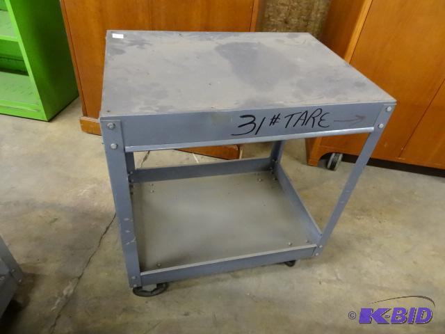 lot 62 image: Metal Shop Cart 20 x 28 x 32...