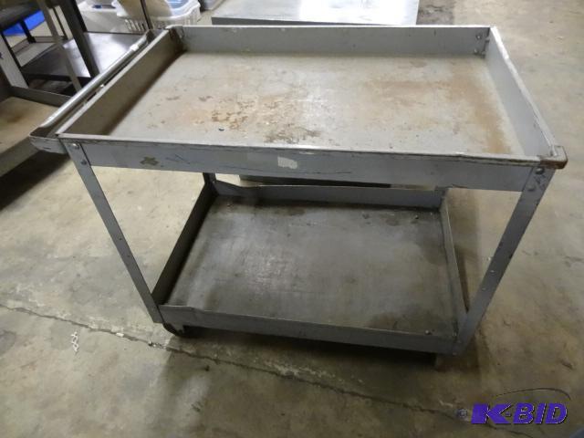 lot 63 image: Metal Shop Cart 24 x 39 x 32...