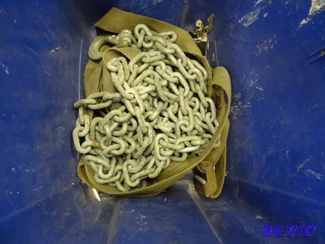 lot 93 image: Log Chain and E Track Strap...