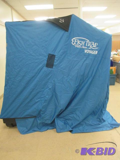 lot 00039 image: Fish Trap Dave Genz 2 Person Voyager Fish House Ice Fishing
