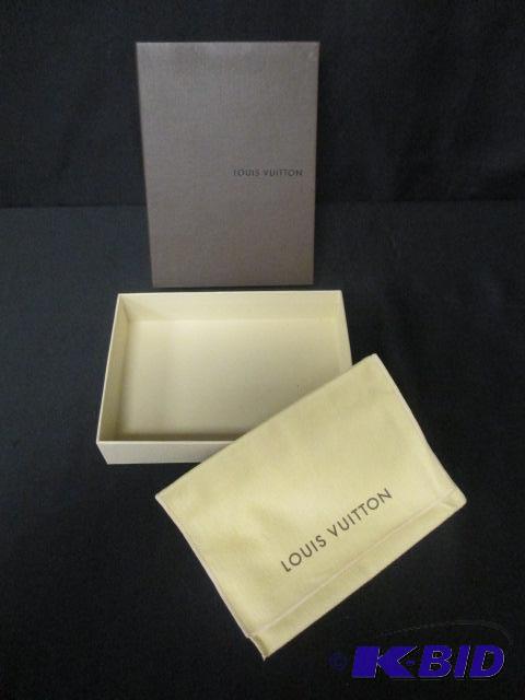 lot 22 image: Two Louis Vuitton Boxes Excellent Condition Cloth Booklets