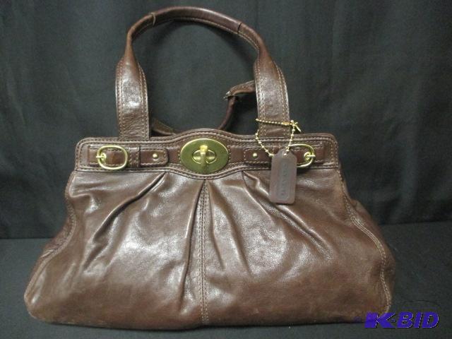 leather garnet coach