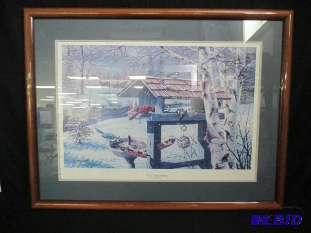 lot 60 image: Ken Zylla Signed and Numbered Print Back Yard Banquet Artist Proof
