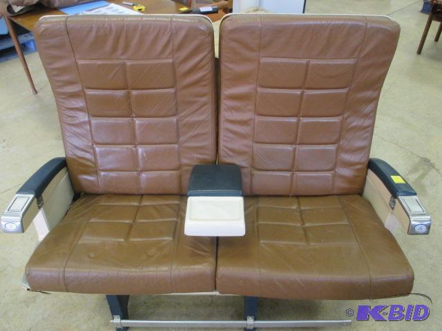 Pair Of Vintage First Class Airline Seats Airplane Chairs August