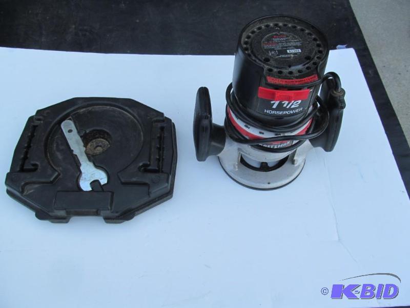 Craftsman 1 12 Horsepower Router   Comes wi...