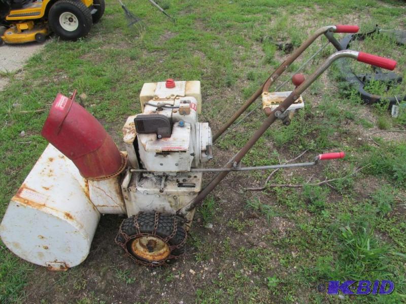 Snowblower,8 H.P.   Needs some TLC but engin...