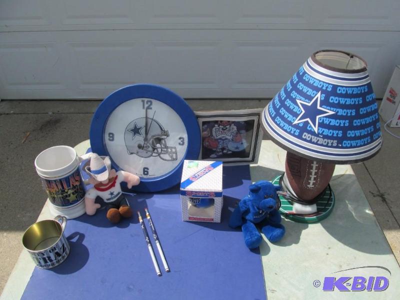 Dallas Cowboys advertising items....