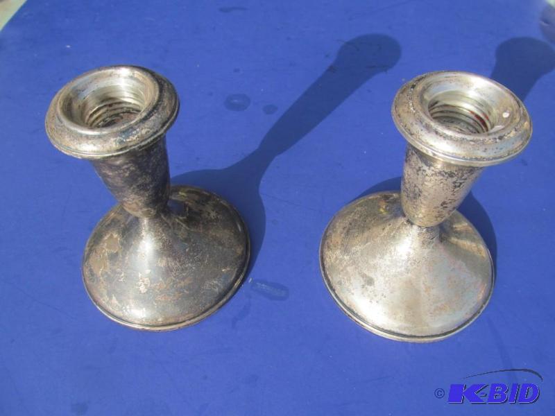 Sterling Silver Candle Holders....