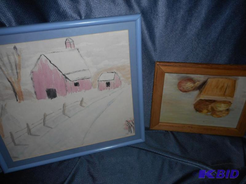 lot 128 image: Oil Paintings